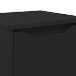 Casa si Gradina - Mobilier - Mobilier baie - Corpuri baie - Dulap de Baie cu sertar Negru 30,5 x 30 x 101 cm Lemn compozit - Infinity.ro