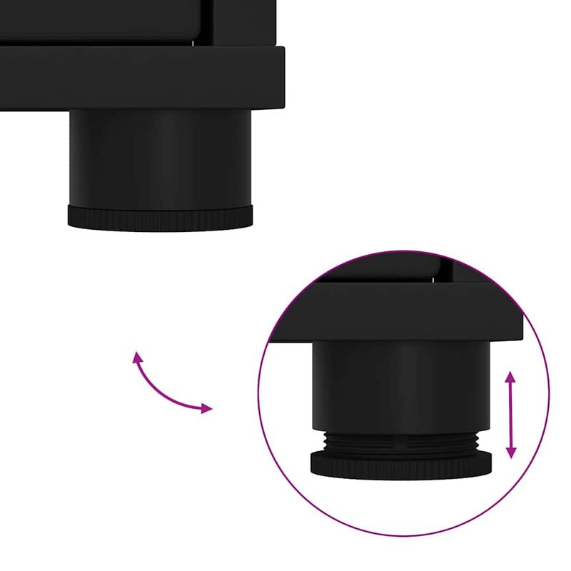 Casa si Gradina - Mobilier - Mobilier baie - Corpuri baie - Dulap de Baie cu sertar Negru 30,5 x 30 x 101 cm Lemn compozit - Infinity.ro