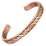Fashion, accesorii si bijuterii - Femei - Bijuterii femei - Bratari femei - Brățară magnetică terapeutică din cupru pur 99,99% | model vs212 - Infinity.ro