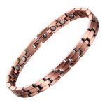 Fashion, accesorii si bijuterii - Femei - Bijuterii femei - Bratari femei - Brățară magnetică terapeutică xterra din cupru pur 99,99% cu magneți de neodim | model vs715 - Infinity.ro