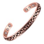 Fashion, accesorii si bijuterii - Femei - Bijuterii femei - Bratari femei - Brățară magnetică terapeutică xterra din cupru pur 99,99% cu 6 magneți de neodim | model vs724 - Infinity.ro