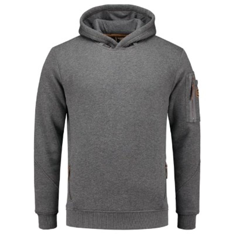 Fashion, accesorii si bijuterii - Barbati - Imbracaminte - Hanorace barbati - Hanorac pentru barbati, Premium Hooded Sweater T42, Malfini 4XL stone melange - Infinity.ro