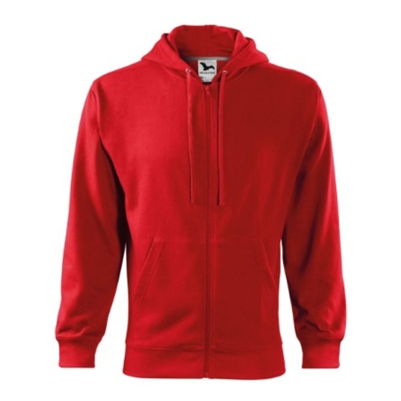 Fashion, accesorii si bijuterii - Barbati - Imbracaminte - Hanorace barbati - Hanorac pentru barbati, Trendy Zipper 410, Malfini XL roşu - Infinity.ro