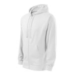 Fashion, accesorii si bijuterii - Barbati - Imbracaminte - Hanorace barbati - Hanorac pentru barbati, Trendy Zipper 410, Malfini S Alb - Infinity.ro