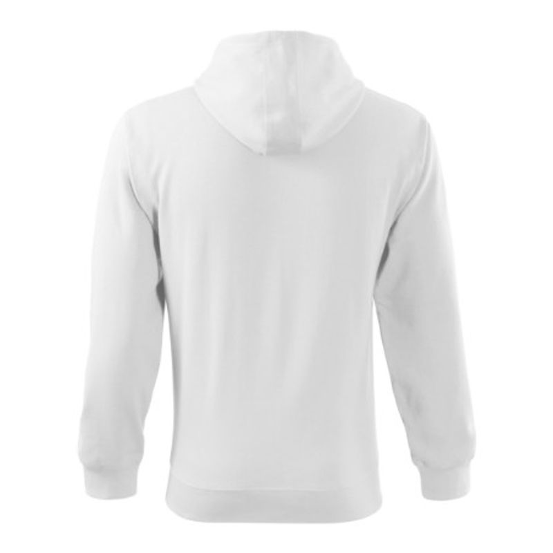 Fashion, accesorii si bijuterii - Barbati - Imbracaminte - Hanorace barbati - Hanorac pentru barbati, Trendy Zipper 410, Malfini S Alb - Infinity.ro