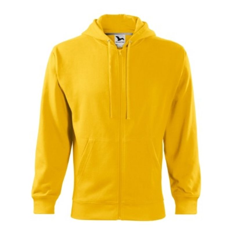 Fashion, accesorii si bijuterii - Barbati - Imbracaminte - Hanorace barbati - Hanorac pentru barbati, Trendy Zipper 410, Malfini Galben 3XL - Infinity.ro