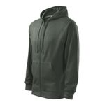 Fashion, accesorii si bijuterii - Barbati - Imbracaminte - Hanorace barbati - Hanorac pentru barbati, Trendy Zipper 410, Malfini Gri 3XL - Infinity.ro