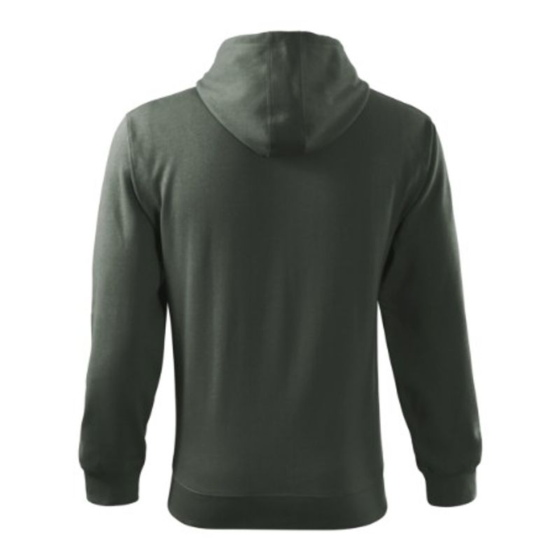 Fashion, accesorii si bijuterii - Barbati - Imbracaminte - Hanorace barbati - Hanorac pentru barbati, Trendy Zipper 410, Malfini Gri 3XL - Infinity.ro
