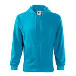 Fashion, accesorii si bijuterii - Barbati - Imbracaminte - Hanorace barbati - Hanorac pentru barbati, Trendy Zipper 410, Malfini S Turcoaz - Infinity.ro