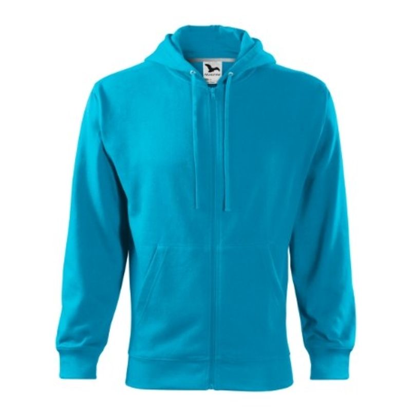 Fashion, accesorii si bijuterii - Barbati - Imbracaminte - Hanorace barbati - Hanorac pentru barbati, Trendy Zipper 410, Malfini S Turcoaz - Infinity.ro