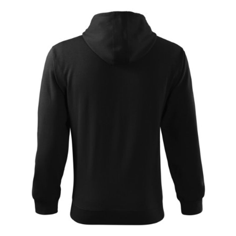 Fashion, accesorii si bijuterii - Barbati - Imbracaminte - Hanorace barbati - Hanorac pentru barbati, Trendy Zipper 410, Malfini Negru L - Infinity.ro