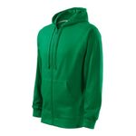 Fashion, accesorii si bijuterii - Barbati - Imbracaminte - Hanorace barbati - Hanorac pentru barbati, Trendy Zipper 410, Malfini Verde mediu 3XL - Infinity.ro