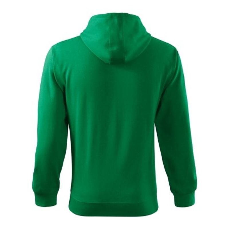 Fashion, accesorii si bijuterii - Barbati - Imbracaminte - Hanorace barbati - Hanorac pentru barbati, Trendy Zipper 410, Malfini Verde mediu 3XL - Infinity.ro