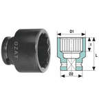 Casa si Gradina - Constructii - Scule de mana si unelte - Chei si truse chei - Cap cheie tubulara de impact 1'' 12 laturi, scurt 46 - Infinity.ro