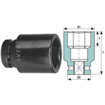 Casa si Gradina - Constructii - Scule de mana si unelte - Chei si truse chei - Cap cheie tubulara de impact 1'' 6 laturi, lung 60 - Infinity.ro