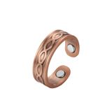 Fashion, accesorii si bijuterii - Femei - Bijuterii femei - Inele femei - Inel de Cupru XTERRA 99,99% Pur cu Magneți de Neodim Model VS-R130, Mărime #9 - Infinity.ro