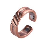 Fashion, accesorii si bijuterii - Femei - Bijuterii femei - Inele femei - Inel din Cupru Pur 99,99% cu Magneți de Neodim - Model Versatil VS-R122, Mărime #9 - Infinity.ro