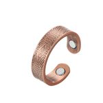 Fashion, accesorii si bijuterii - Femei - Bijuterii femei - Inele femei - Inel de Cupru XTERRA 99.99% Pur cu 2 Magneți de Neodim - Model VS-R128, Mărimea #9 - Infinity.ro
