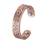 Fashion, accesorii si bijuterii - Femei - Bijuterii femei - Inele femei - Inel din cupru pur 99,99% cu 4 magneți terapeutici - Model VS-R8, ajustabil, sănătate și energie - Infinity.ro