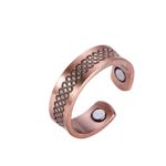 Fashion, accesorii si bijuterii - Femei - Bijuterii femei - Inele femei - Inel de Cupru XTERRA 99,99% Pur cu 2 Magneți de Neodim - Model VS-R131, Mărime #9 - Infinity.ro