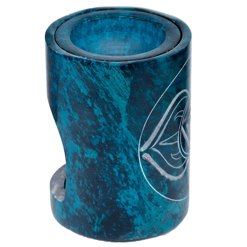 Casa si Gradina - Decoratiuni - Aromaterapie si lumanari - Difuzoare aromaterapie - Lampa aromadifuzoare din steatit pentru difuzarea uleiului esential | Albastru - Infinity.ro