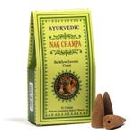 Casa si Gradina - Decoratiuni - Aromaterapie si lumanari - Difuzoare aromaterapie - Conuri parfumate cu reflux - Ayurvedic NAG CHAMPA | Pentru cascade de fum (10 conuri/pachet) - Infinity.ro