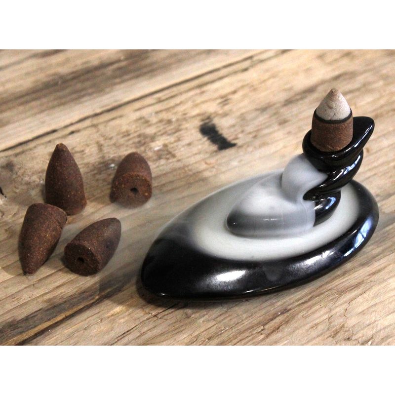 Casa si Gradina - Decoratiuni - Aromaterapie si lumanari - Difuzoare aromaterapie - Conuri parfumate cu reflux - Ayurvedic NAG CHAMPA | Pentru cascade de fum (10 conuri/pachet) - Infinity.ro