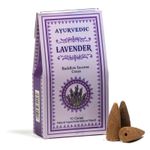 Casa si Gradina - Decoratiuni - Aromaterapie si lumanari - Difuzoare aromaterapie - Conuri parfumate cu reflux - Ayurvedic LAVANDĂ | Pentru cascade de fum (10 conuri/pachet) - Infinity.ro