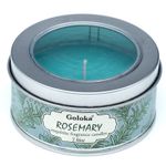 Casa si Gradina - Decoratiuni - Aromaterapie si lumanari - Lumanari si candele - Lumânare Parfumată Goloka în Cutie Metalică, Aromaterapie Sacră pentru Sufletul Tău, Rozmarin * - Infinity.ro
