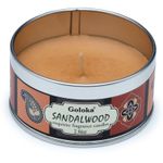 Casa si Gradina - Decoratiuni - Aromaterapie si lumanari - Lumanari si candele - Lumânare Parfumată Goloka în Cutie Metalică, Aromaterapie Sacră pentru Sufletul Tău, Santal * - Infinity.ro