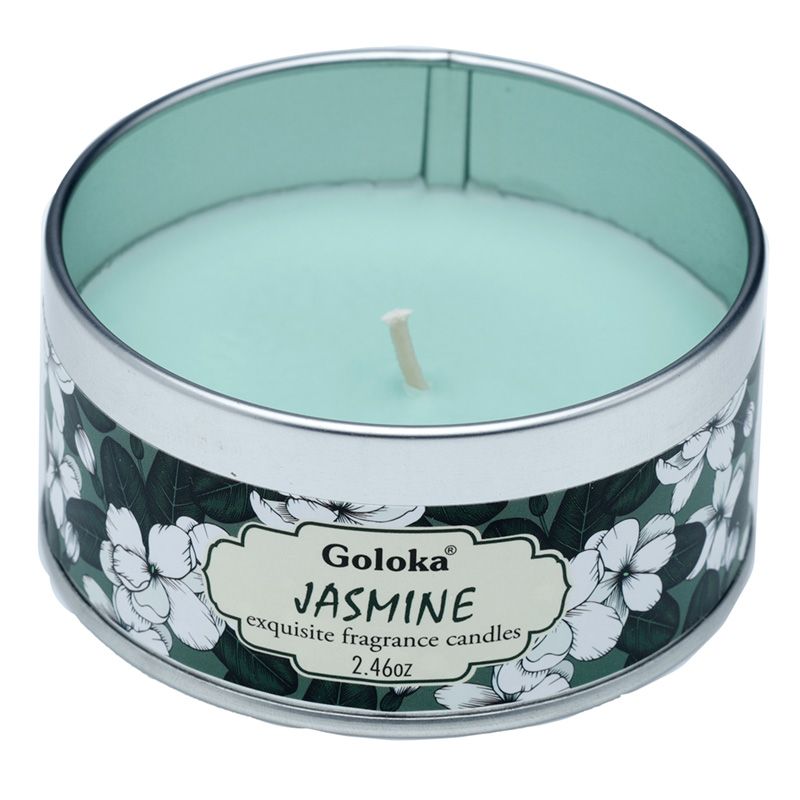 Casa si Gradina - Decoratiuni - Aromaterapie si lumanari - Lumanari si candele - Lumânare Parfumată Goloka în Cutie Metalică, Aromaterapie Sacră pentru Sufletul Tău, Iasomie * - Infinity.ro