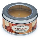 Casa si Gradina - Decoratiuni - Aromaterapie si lumanari - Lumanari si candele - Lumânare Parfumată Goloka în Cutie Metalică, Aromaterapie Sacră pentru Sufletul Tău, Palo Santo - Infinity.ro