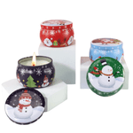 Casa si Gradina - Decoratiuni - Aromaterapie si lumanari - Lumanari si candele - Set 4 lumânări parfumate în cutii metalice „Magia iernii” - Infinity.ro