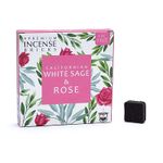 Casa si Gradina - Decoratiuni - Aromaterapie si lumanari - Odorizante camera - Cărbuni aromați Aromafume - Salvie Albă Californiană & Trandafir | 9 blocuri naturale pentru purificare și armonie emoțională - Infinity.ro
