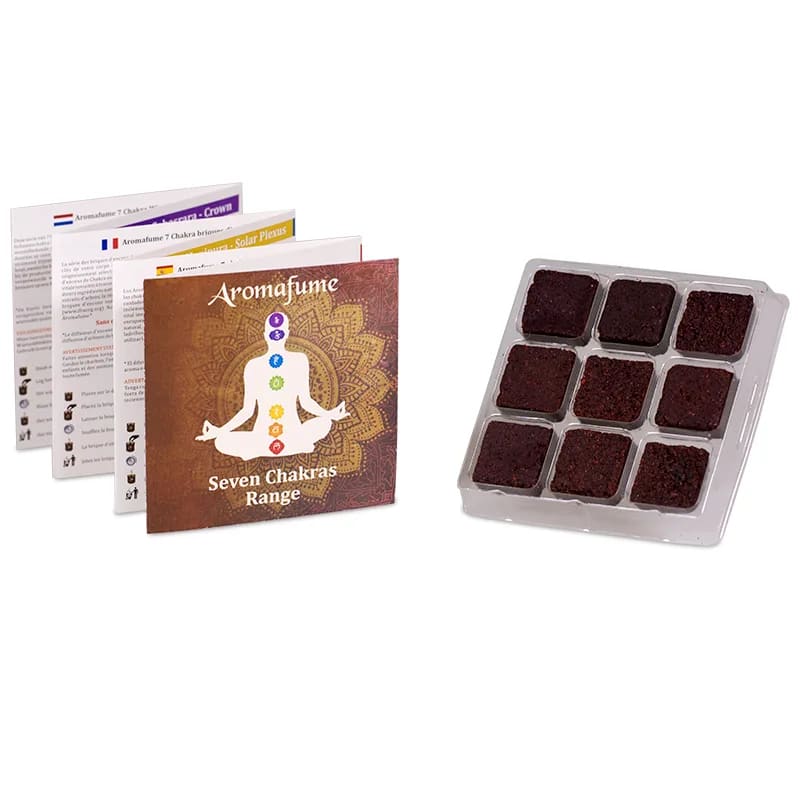 Casa si Gradina - Decoratiuni - Aromaterapie si lumanari - Odorizante camera - Cărbuni aromați Aromafume - Chakra 6 Ajna | 9 blocuri de tămâie exotică pentru intuiție, clarviziune și echilibru mental - Infinity.ro
