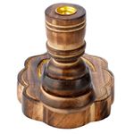 Casa si Gradina - Decoratiuni - Aromaterapie si lumanari - Difuzoare aromaterapie - Cascadă de fum cu reflux (fumigare inversă) „Aum” | Lemn de mango - Infinity.ro