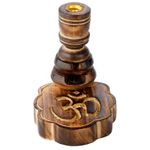 Casa si Gradina - Decoratiuni - Aromaterapie si lumanari - Difuzoare aromaterapie - Cascadă de fum cu reflux (fumigare inversă) „Aum” | Lemn de mango - Infinity.ro