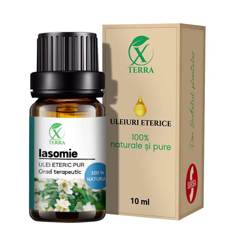 Casa si Gradina - Decoratiuni - Aromaterapie si lumanari - Uleiuri esentiale aromaterapie - Ulei esențial de Iasomie | Ulei eteric 100% natural și pur | 10 ml | XTERRA® - Infinity.ro