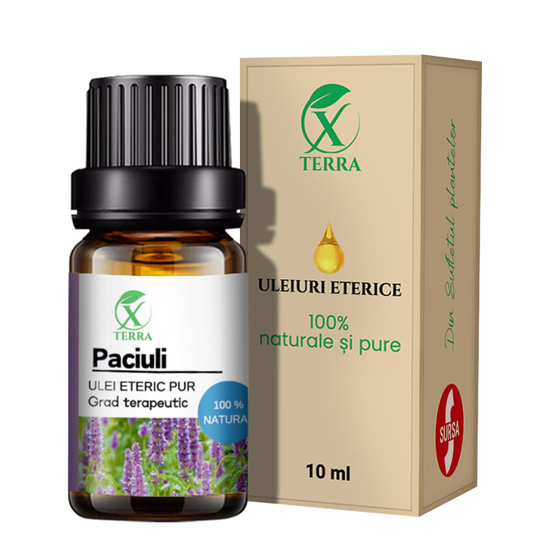 Casa si Gradina - Decoratiuni - Aromaterapie si lumanari - Uleiuri esentiale aromaterapie - Ulei esențial de Paciuli | Ulei eteric 100% natural și pur | 10 ml | XTERRA® - Infinity.ro