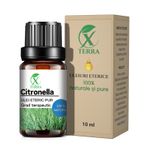 Casa si Gradina - Decoratiuni - Aromaterapie si lumanari - Uleiuri esentiale aromaterapie - Ulei esențial de Citronella | Ulei eteric 100% natural și pur | 10 ml | XTERRA® - Infinity.ro