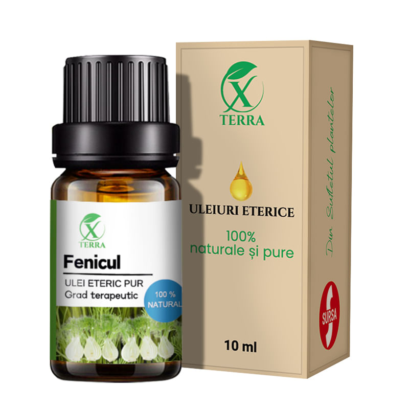 Casa si Gradina - Decoratiuni - Aromaterapie si lumanari - Uleiuri esentiale aromaterapie - Ulei esențial de Fenicul | Ulei eteric 100% natural și pur | 10 ml | XTERRA® - Infinity.ro