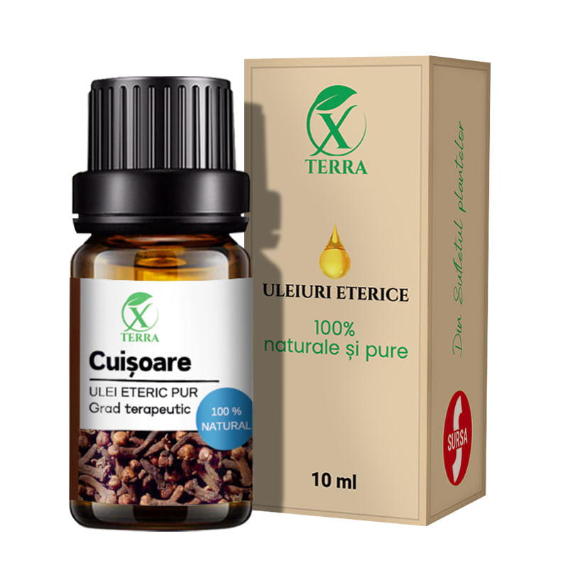 Casa si Gradina - Decoratiuni - Aromaterapie si lumanari - Uleiuri esentiale aromaterapie - Ulei esențial de Cuișoare | Ulei eteric 100% natural și pur | 10 ml | XTERRA® - Infinity.ro