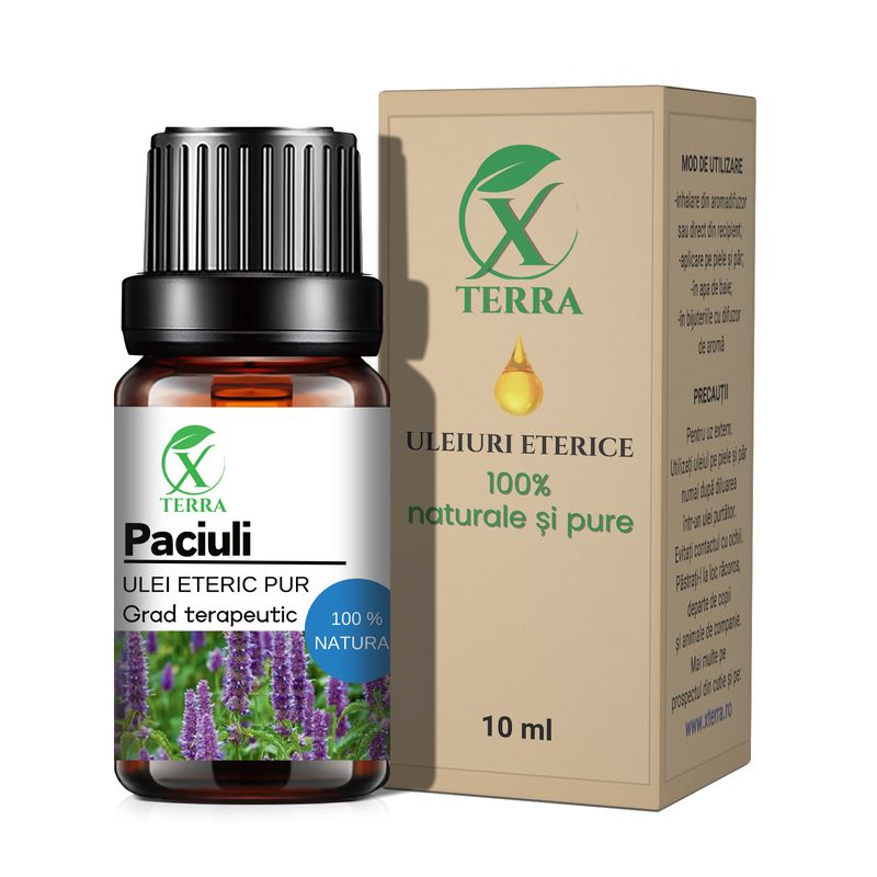 Casa si Gradina - Decoratiuni - Aromaterapie si lumanari - Uleiuri esentiale aromaterapie - Ulei esențial de Paciuli | Ulei eteric 100% natural și pur | 10 ml | XTERRA® - Infinity.ro