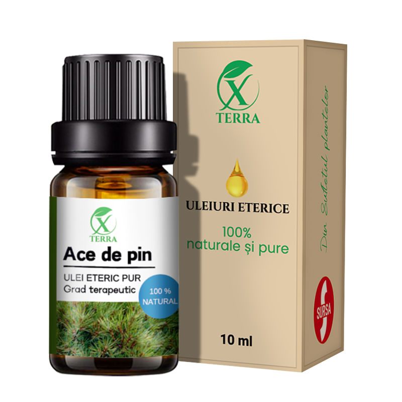 Casa si Gradina - Decoratiuni - Aromaterapie si lumanari - Uleiuri esentiale aromaterapie - Ulei esențial de Ace de Pin | Ulei eteric 100% natural și pur | 10 ml | XTERRA® - Infinity.ro