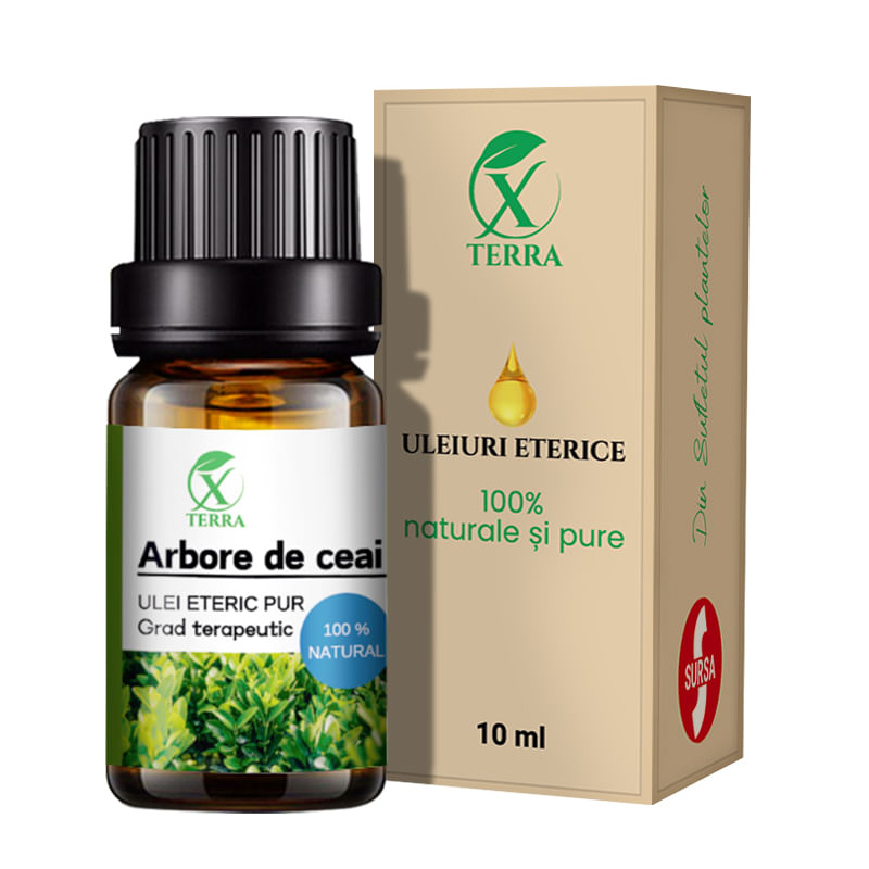 Casa si Gradina - Decoratiuni - Aromaterapie si lumanari - Uleiuri esentiale aromaterapie - Ulei esențial de Arbore de Ceai | Ulei eteric 100% natural și pur | 10 ml | XTERRA® - Infinity.ro