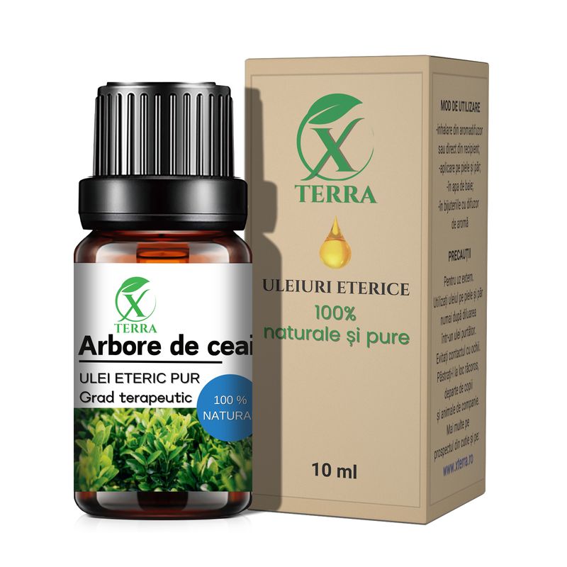 Casa si Gradina - Decoratiuni - Aromaterapie si lumanari - Uleiuri esentiale aromaterapie - Ulei esențial de Arbore de Ceai | Ulei eteric 100% natural și pur | 10 ml | XTERRA® - Infinity.ro
