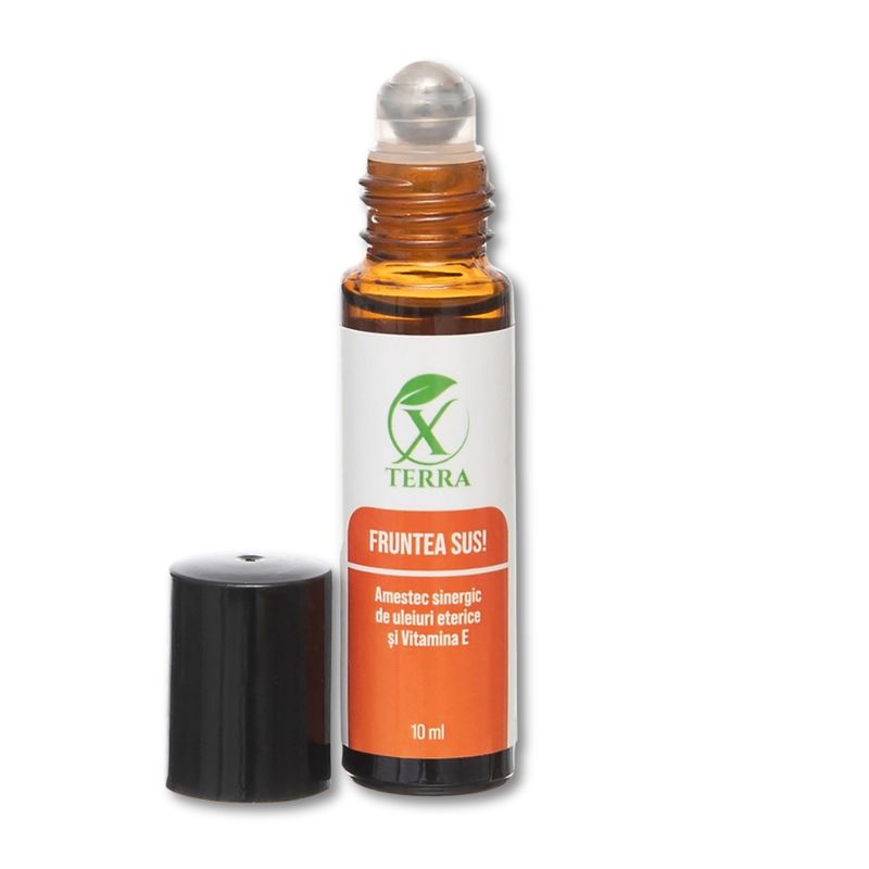 Casa si Gradina - Decoratiuni - Aromaterapie si lumanari - Uleiuri esentiale aromaterapie - XTERRA | Set 6 sinergii de uleiuri esențiale 100% naturale + vitamina E | Etui cărămiziu - Infinity.ro