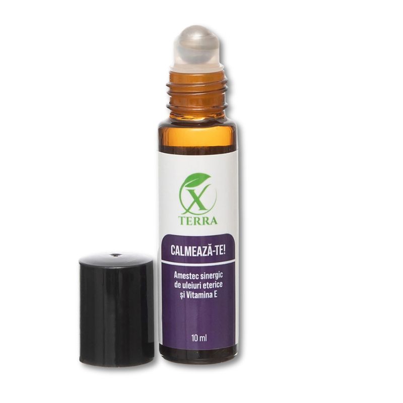 Casa si Gradina - Decoratiuni - Aromaterapie si lumanari - Uleiuri esentiale aromaterapie - XTERRA | Set 6 sinergii de uleiuri esențiale 100% naturale + vitamina E | Etui cărămiziu - Infinity.ro