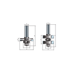 Casa si Gradina - Constructii - Scule electrice si accesorii - Accesorii pentru frezare - 99- Freza cu coada pentru profil lamba uluc, D 44 - 99-03612P - Infinity.ro