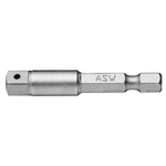 Casa si Gradina - Constructii - Scule electrice si accesorii - Seturi si accesorii pentru gaurit si insurubat - 330-6 mB Adaptor hexagon exterior 1/4”- patrat exterior 3/8'', 75 mm - Infinity.ro